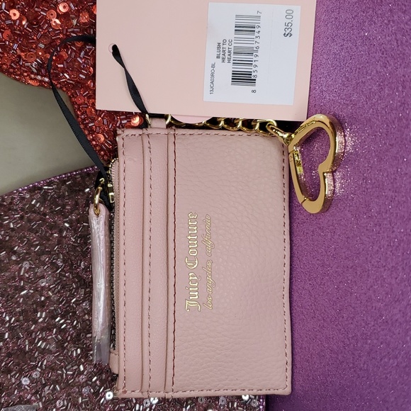 Juicy Couture πNWTπ Light Pink Heart to Heart Small Wallet! πππ - Picture 8 of 10